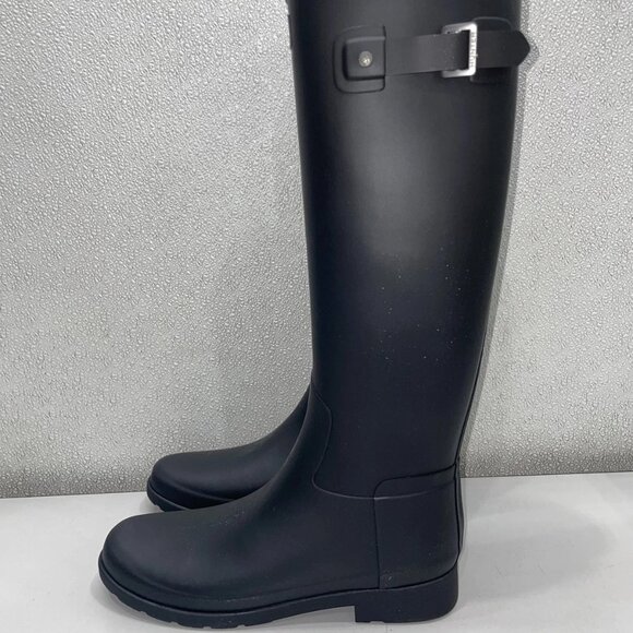 NEW HUNTER Women’s Refined Tall Rain Boots – Black - Picture 4 of 8